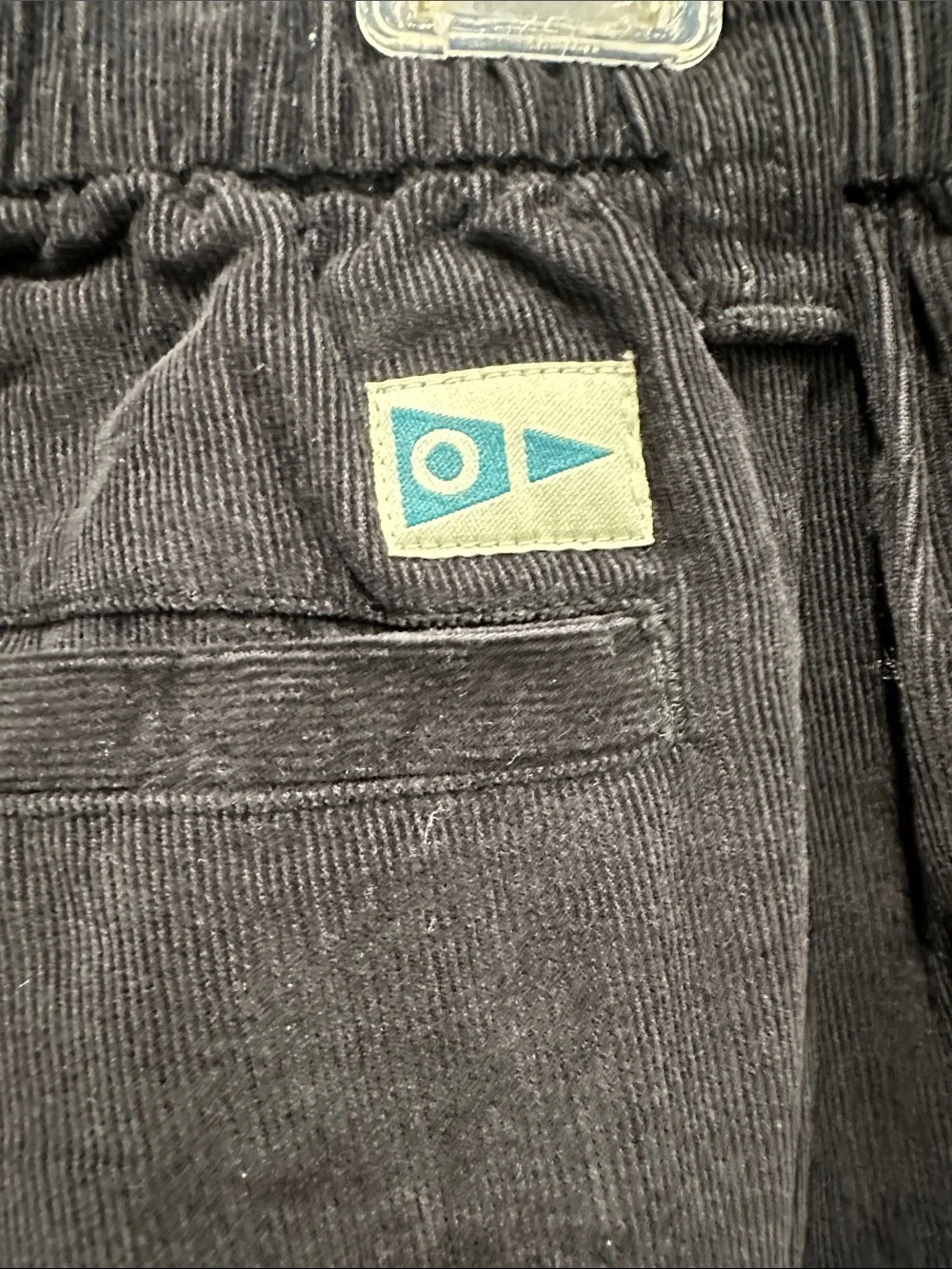 Mollusk California corduroy Boat Pants Elastic Waist Size XL cotton gorp core